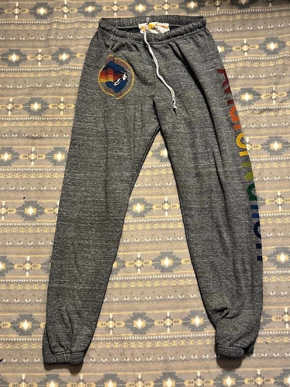 Aviator Nation Logo Sweatpants Gray Joggers